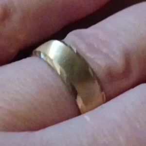 New yellow tone wedding band